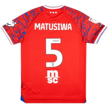 2025-26 Ipswich Match Issue Away Shirt Matusiwa #5