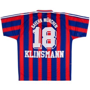 1995-97 Bayern Munich Home Shirt Klinsmann #18 - 5/10 - (XL)