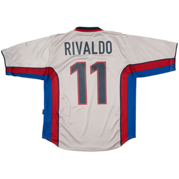 1999-01 Barcelona Away Shirt Rivaldo #11 - 9/10 - (M)
