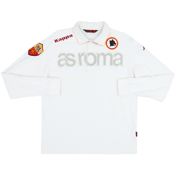 2001-02 Roma Kappa Polo L/S Shirt - 8/10 - (L)