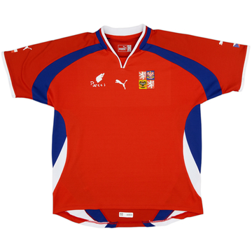 2000-02 Czech Republic Basic Home Shirt - 4/10 - (XL)