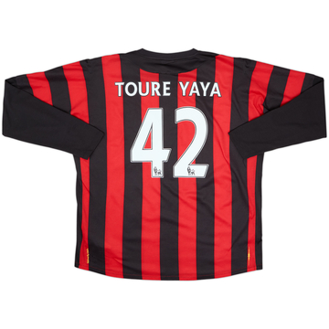2011-12 Manchester City Away L/S Shirt Toure Yaya #42 - 5/10 - (XL)