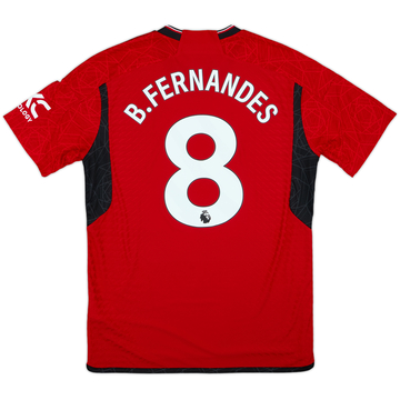 2023-24 Manchester United Authentic Home Shirt B.Fernandes #8 - 9/10 - (L)