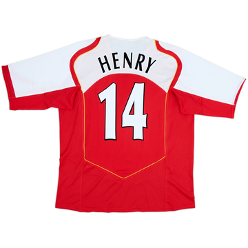 2004-05 Arsenal Home Shirt Henry #14 - 8/10 - (XL)
