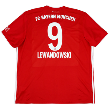 2020-21 Bayern Munich Home Shirt Lewandowski #9 - 9/10 - (XXL)