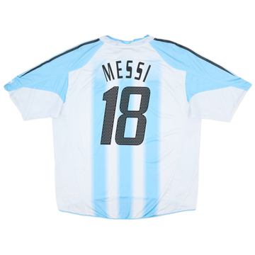 2004-05 Argentina Home Shirt Messi #18 - 8/10 - (XXL)