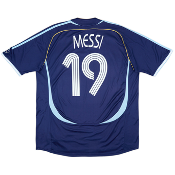 2006-07 Argentina Away Shirt Messi #19 - 8/10 - (XL)