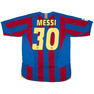2005-06 Barcelona Home Shirt Messi #30 - 8/10 - (M)