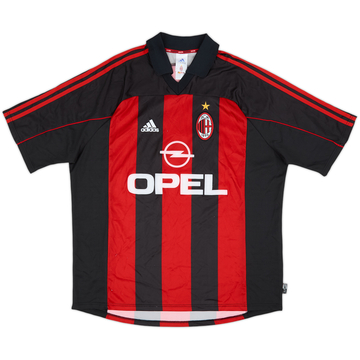 2000-02 AC Milan Home Shirt #6 - 7/10 - (XL)
