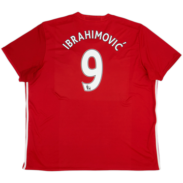 2016-17 Manchester United Home Shirt Ibrahimovic #9 - 6/10 - (3XL)
