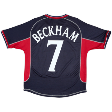 2000-01 Manchester United Third Shirt Beckham #7 - 8/10 - (Y)