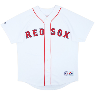 2003-08 Boston Red Sox Majestic Home Jersey - 6/10 - (L)