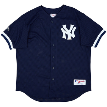 2001 New York Yankees Martinez #24 Majestic Authentic Batting Practice Jersey - 7/10 - (XL)