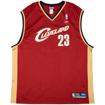2003-06 Cleveland Cavaliers James #23 Reebok Away Jersey - 9/10 - (XXL)