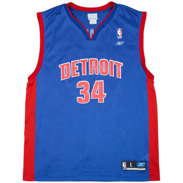 2002-04 Detroit Pistons Williamson #34 Reebok Away Jersey - 7/10 - (L)