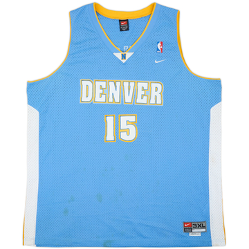 2003-04 Denver Nuggets Anthony #15 Nike Swingman Away Jersey - 6/10 - (3XL)