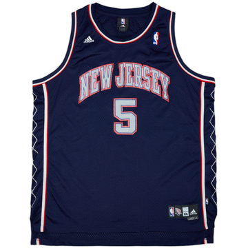 2006-08 New Jersey Nets Kidd #5 adidas Swingman Away Jersey - 7/10 - (XXL)