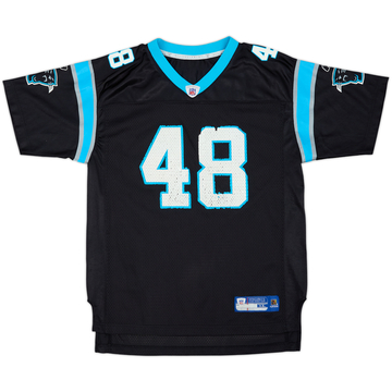 2005 Carolina Panthers Davis #48 Reebok On Field Home Jersey - 6/10 - (15-16 Years)