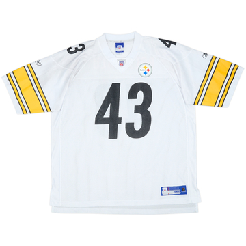 2005-06 Pittsburgh Steelers Polamalu #43 Reebok On Field Away Jersey - 8/10 - (XXL)