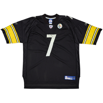 Camiseta Reebok On Field de local del Pittsburgh Steelers 2005-06 de Roethlisberger #7 - 5/10 - (XXL)