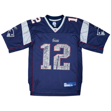 Camiseta Reebok On Field de Brady #12 de local del New England Patriots 2005-06 - 4/10 - (M)