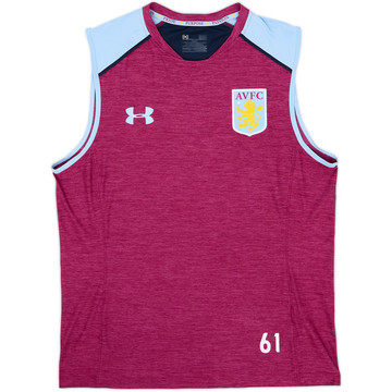 2016-17 Aston Villa Player Issue Under Armour Training Vest #61 - 8/10 - (L)