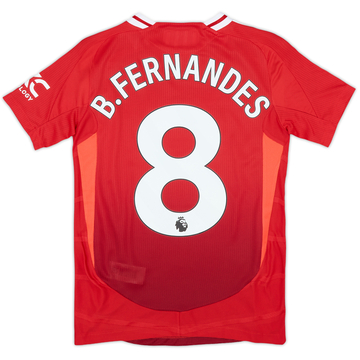 2024-25 Manchester United Authentic Home Shirt B.Fernandes #8 - 9/10 - (Women's XS)