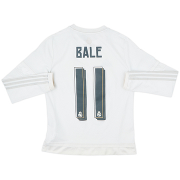 2015-16 Real Madrid Home L/S Shirt Bale #11 - 6/10 - (13-14 Years)