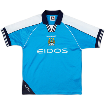 1999-01 Manchester City Home Shirt - 8/10 - (12-13 Years)