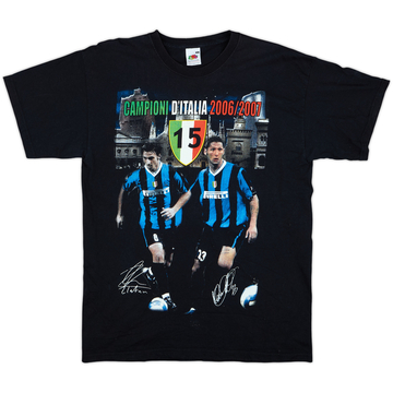2006-07 Inter Milan 'Campioni D'Italia' Fan Shirt - 9/10 - (M)