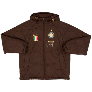 2008-09 Inter Milan Player Issue Nike Padded Bench Coat #11 - 5/10 - (L)