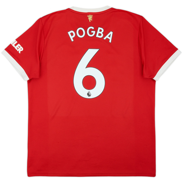 2021-22 Manchester United Home Shirt Pogba #6 - 6/10 - (XL)