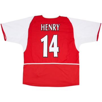 2002-04 Arsenal Home Shirt Henry #14 - 8/10 - (XXL)