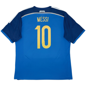 2013-15 Argentina Away Shirt Messi #10 - 5/10 - (XXL)
