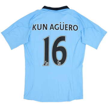 2012-13 Manchester City Home Shirt Kun Aguero #16 - 6/10 - (S)