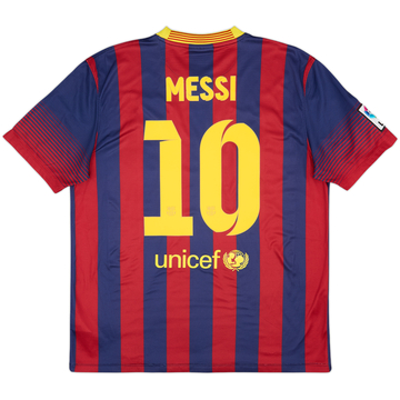 2013-14 Barcelona Home Shirt Messi #10 - 6/10 - (L)