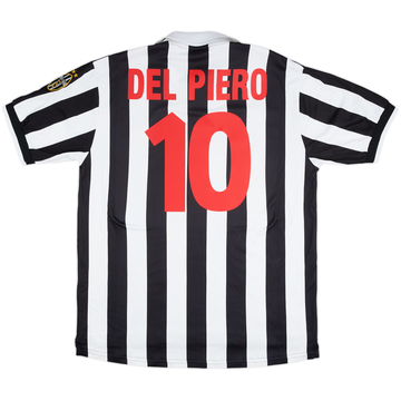 1998-99 Juventus Home Shirt Del Piero #10 - 8/10 - (XL)