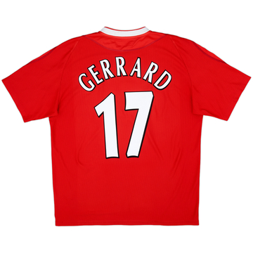 2002-04 Liverpool Home Shirt Gerrard #17 - 6/10 - (L)