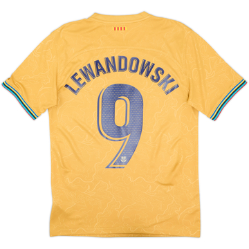 2022-23 Barcelona Away Shirt Lewandowski #9 - 9/10 - (S)