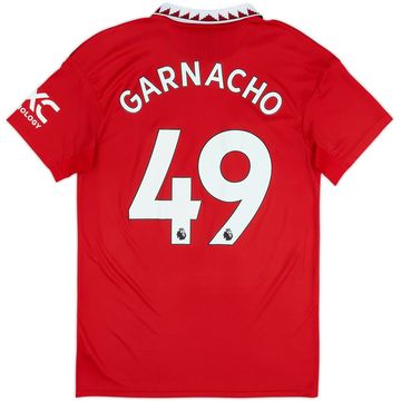 2022-23 Manchester United Home Shirt Garnacho #49 - 8/10 - (M)