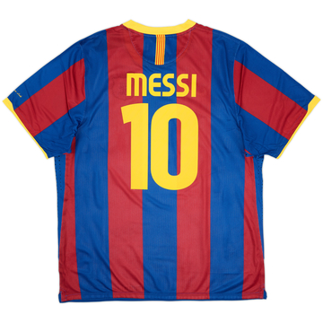 2010-11 Barcelona Player Issue Home Shirt Messi #10 (XXL)