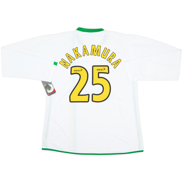 2006-08 Celtic Player Issue European L/S Shirt Nakamura #25 (XL)
