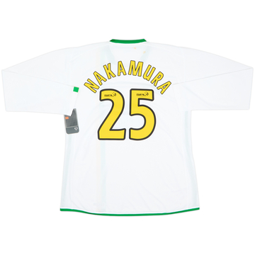 2006-08 Celtic Player Issue European L/S Shirt Nakamura #25 (XL)
