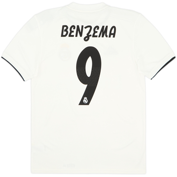 2018-19 Real Madrid Home Shirt Benzema #9 (S)