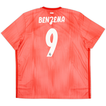 2018-19 Real Madrid Third Shirt Benzema #9 (XXL)