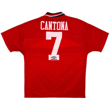 1994-96 Manchester United Home Shirt Cantona #7 - 8/10 - (L)