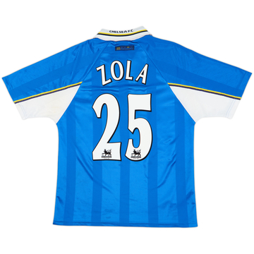 1997-99 Chelsea Home Shirt Zola #25 - 6/10 - (M)