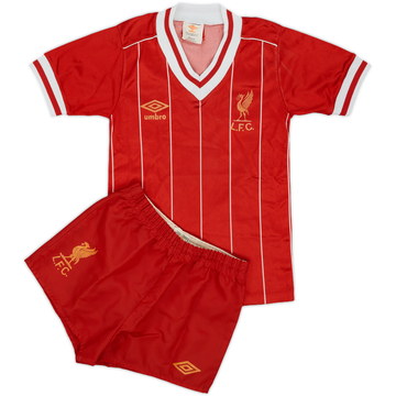 1982-85 Liverpool Home Shirt and Shorts - 6/10 - (S.Boys)