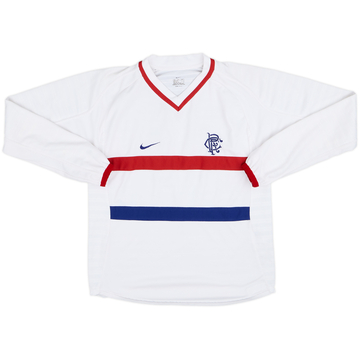 2000-01 Rangers Away L/S Shirt #11 - 7/10 - (XL.Boys)