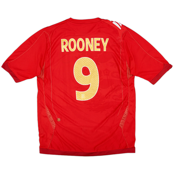 2006-08 England Away Shirt Rooney #9 - 8/10 - (M)